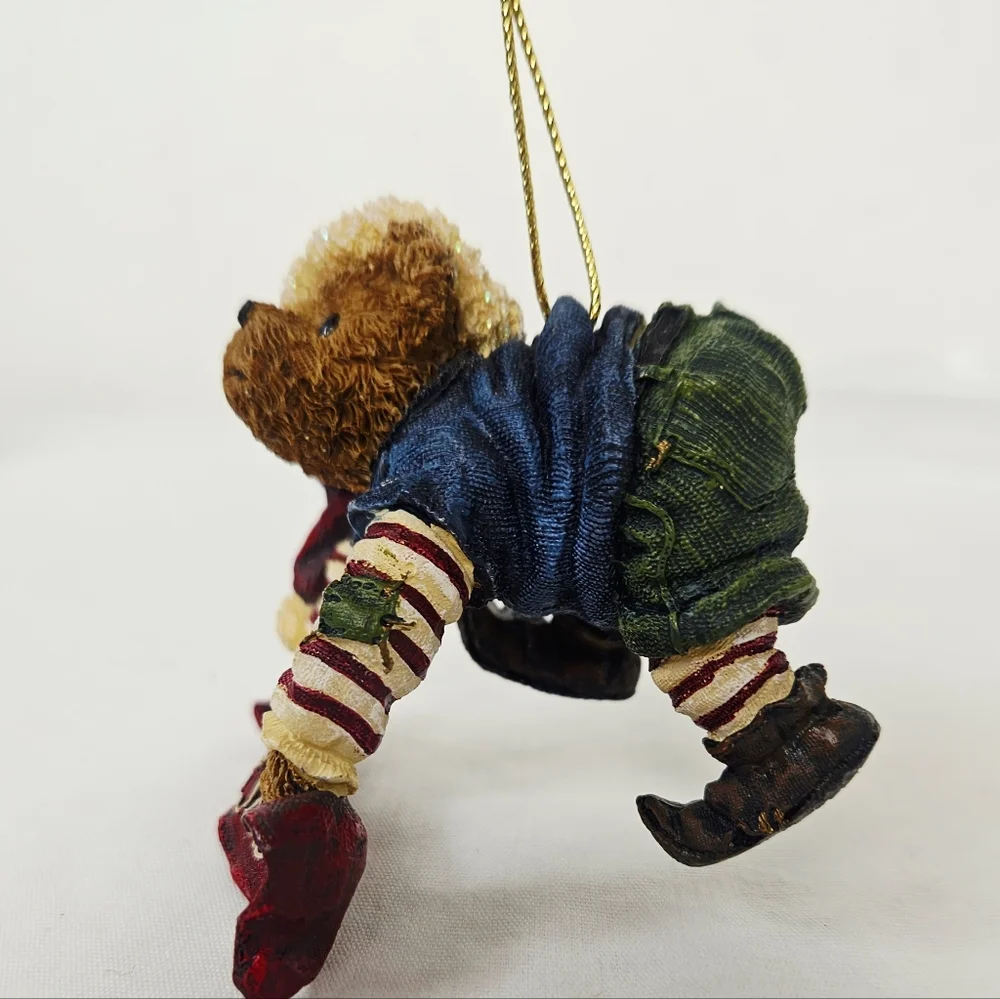 Boyds Bears Dangle Elfbearry Ornament 2003 Bearstone Collection Tis the Season